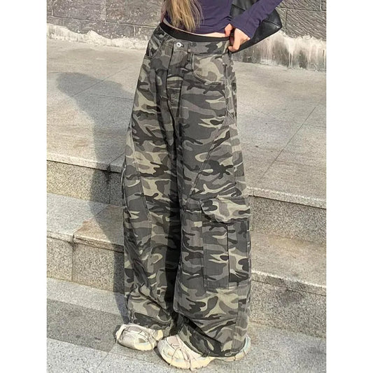 New Low Rise Baggy Camo Jeans