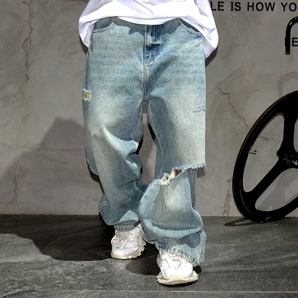 High Quality Ripped Baggy Denim Jeans