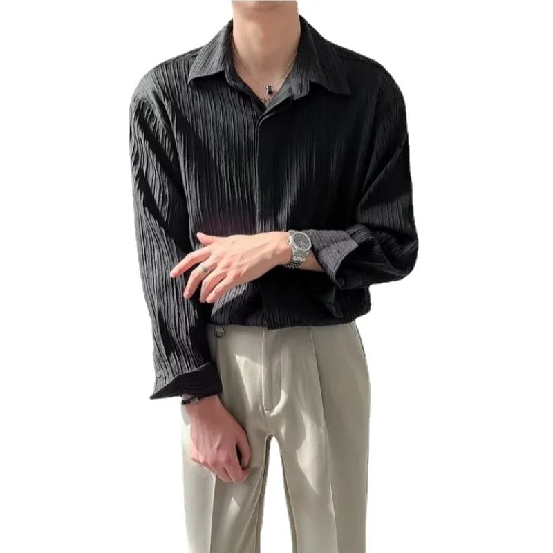 Stylish Black White Long Sleeved Shirt