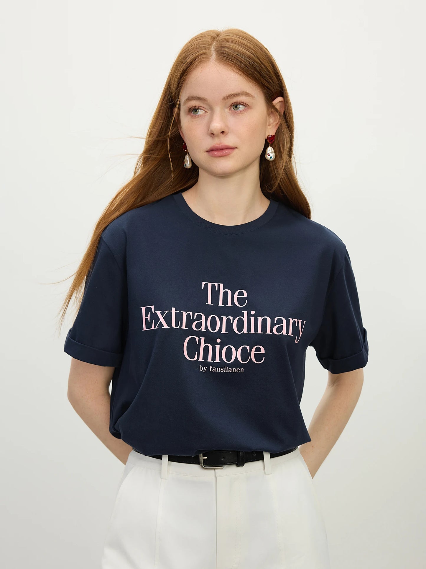 Stylish Letter Print Casual T-Shirt