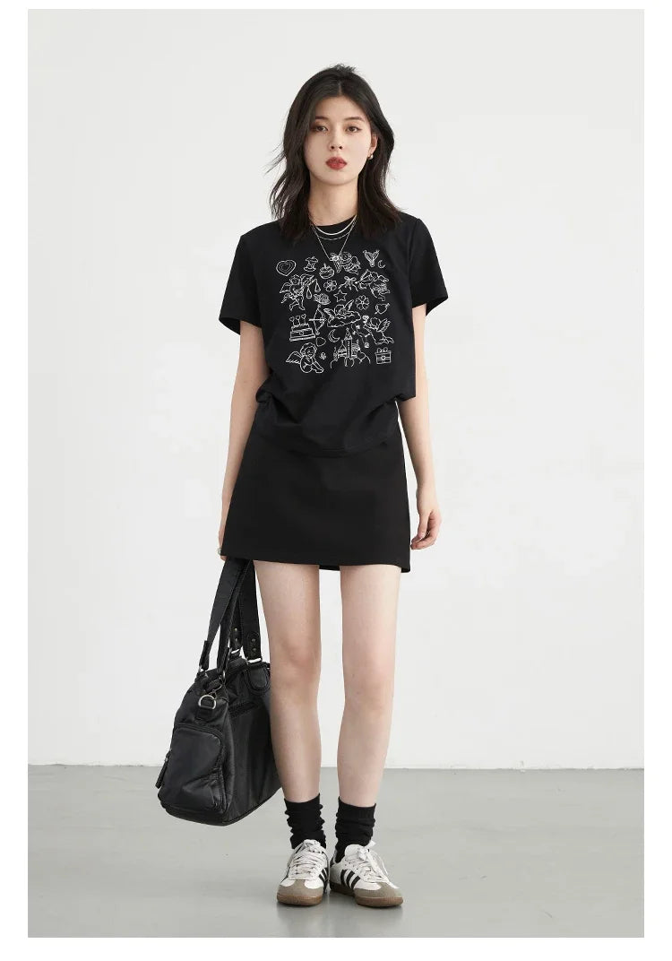 Stylish Printed O-Neck T-Shirt