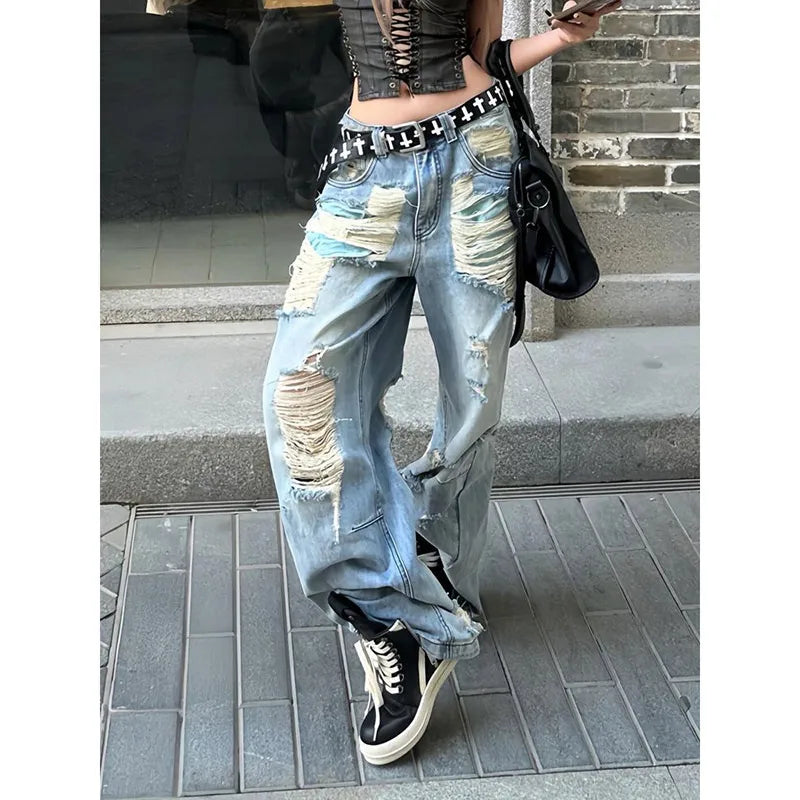 Vintage High Waist Blue Jeans