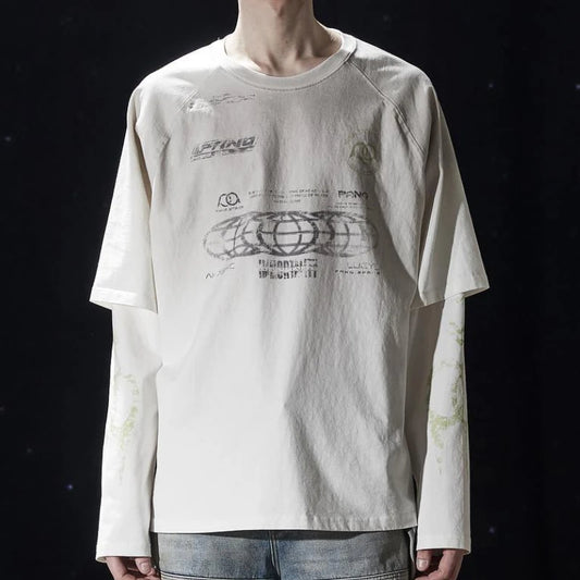 High Quality Patchwork Long Sleeve T-Shirt