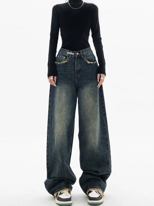 Vintage High Waist Wide Leg Jeans
