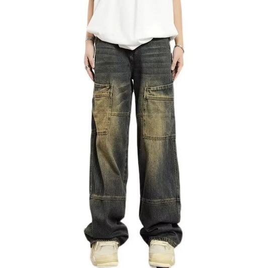 Vintage Loose Fit Straight Leg Jeans