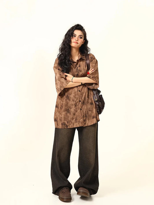 Vintage Splash Ink Tie Dye Shirt