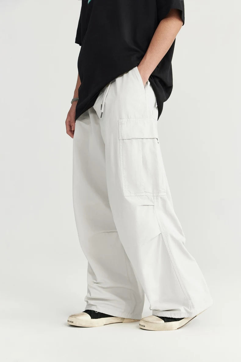 Trendy Wide Leg Cargo Pants