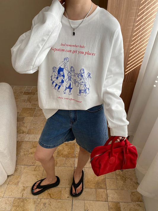 Vibrant Letter Printed Loose Fit T-Shirt