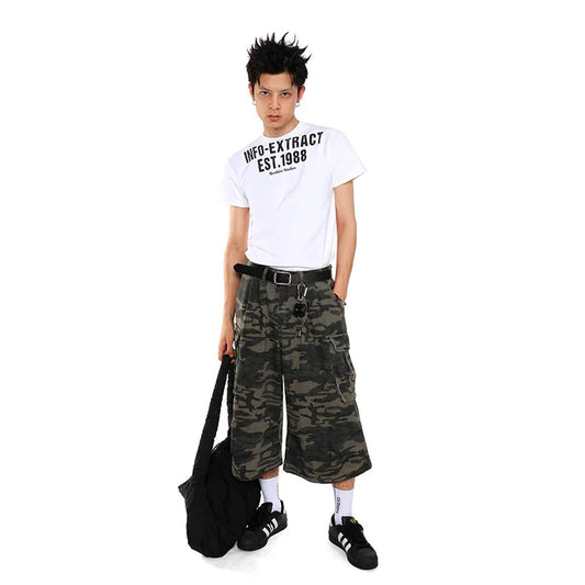 Vintage Camouflage Cargo Jeans Denim