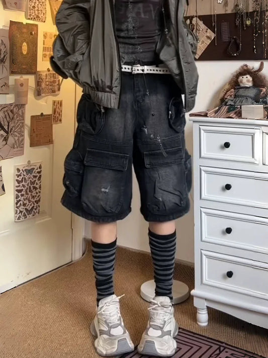 Vintage American Oversized Denim Shorts