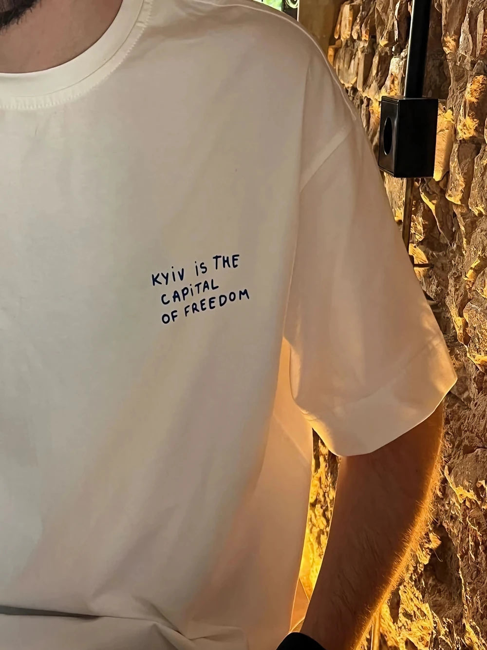 Kyiv Freedom Print Cotton T-Shirt