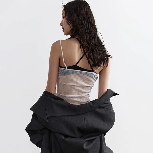 Dreamy Sheer Fairycore Cami Top