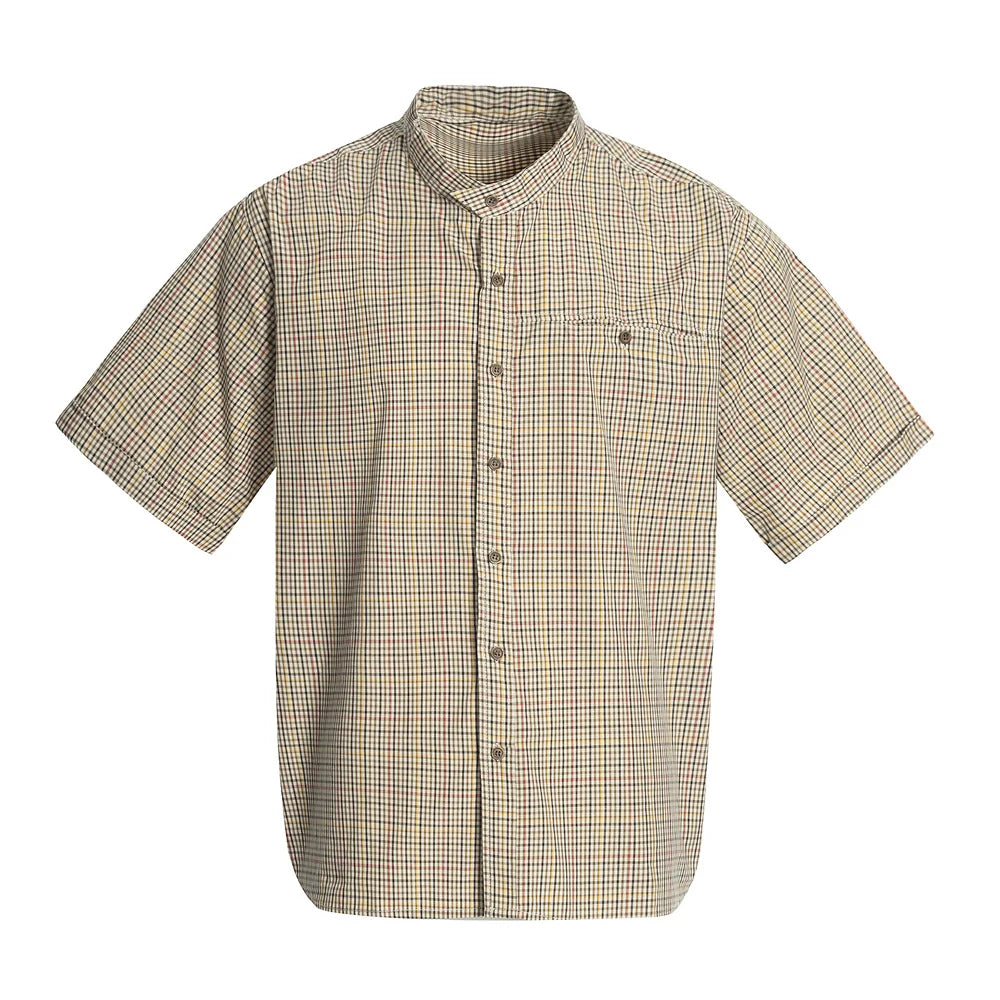 Plaid Retro Casual Short Sleeve Shirt
