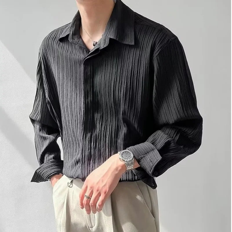 Stylish Black White Long Sleeved Shirt