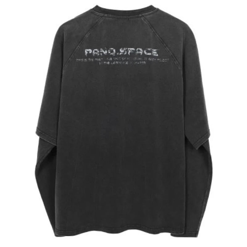 High Quality Patchwork Long Sleeve T-Shirt