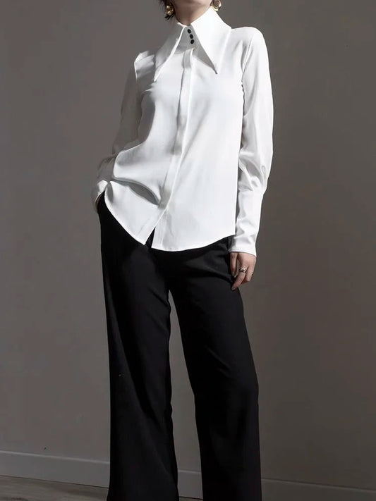 Autumn Chic Long Sleeve Polo Shirt