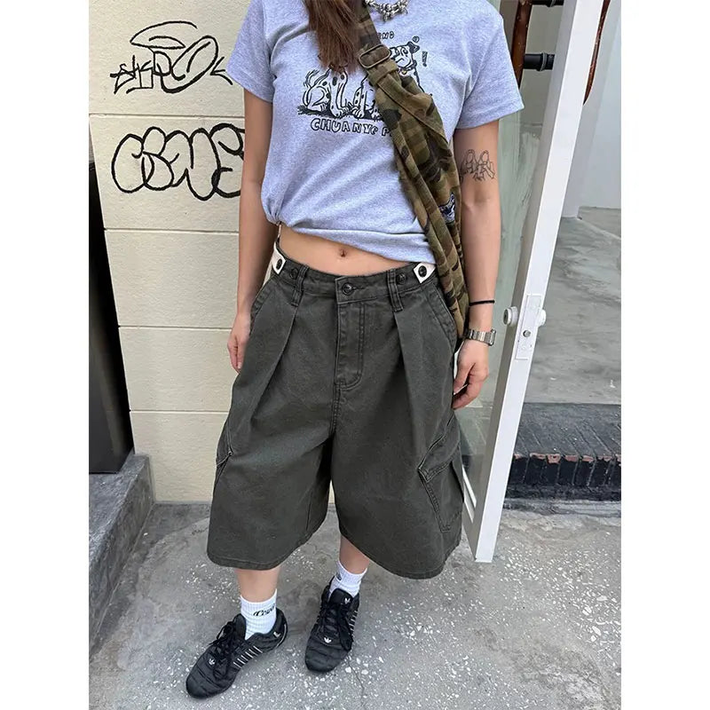 Green High Waist Slim Fit Jeans