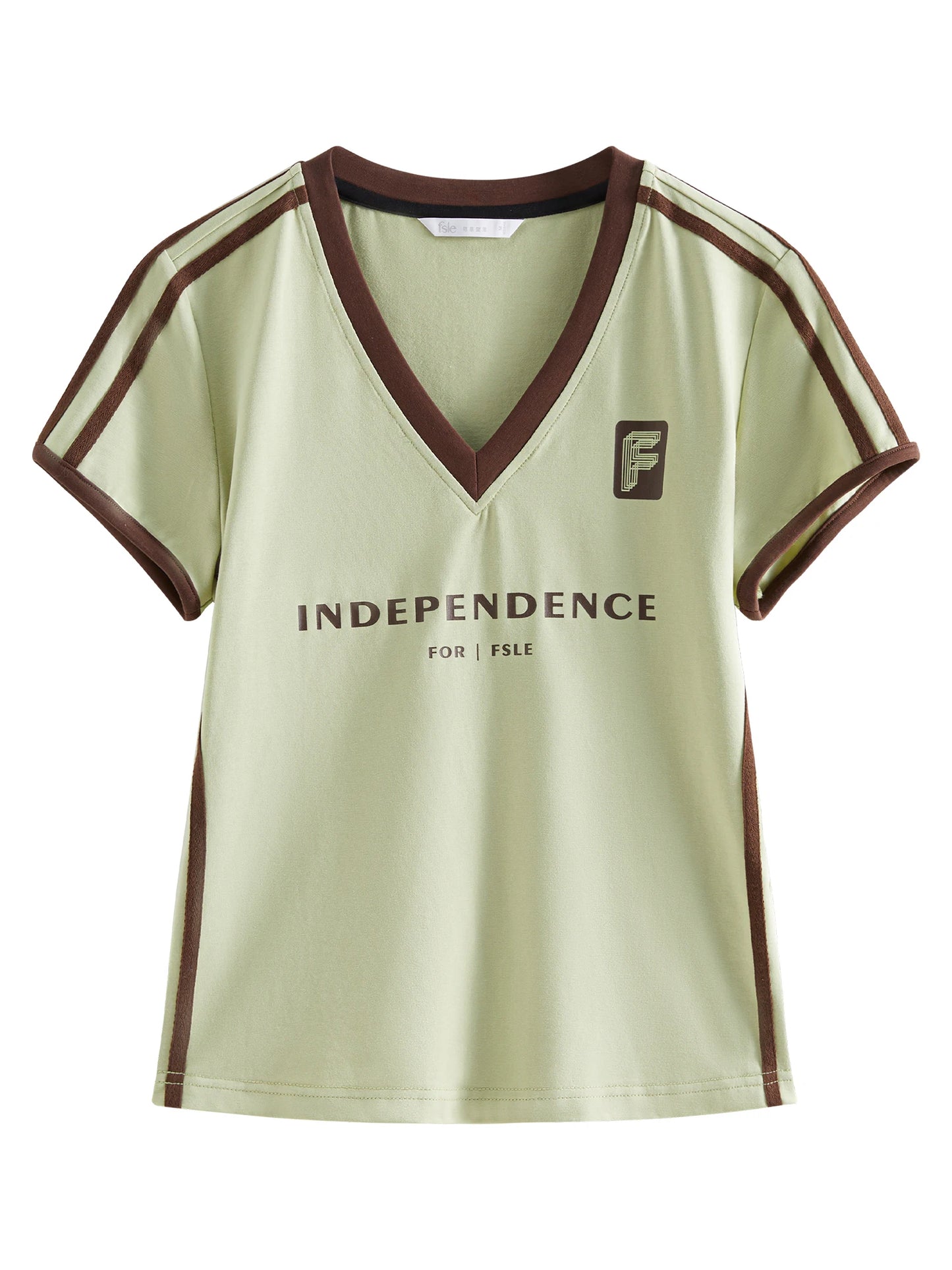 Sporty Summer Cropped Jersey Racerback T-Shirt