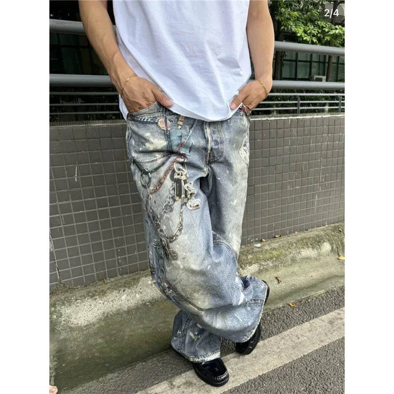 Vintage High Waist Wide Jeans