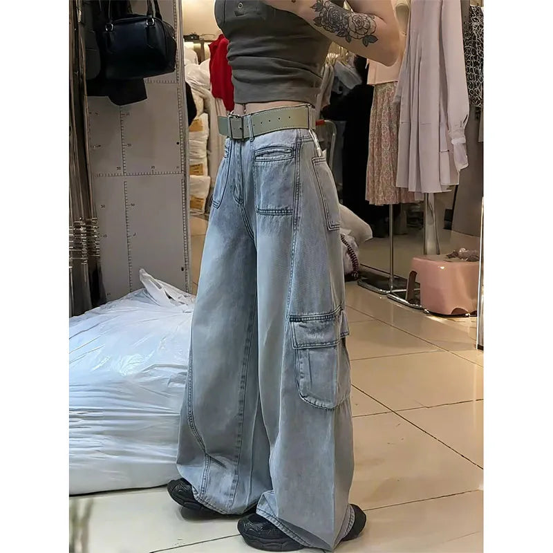 Vintage High Waisted Wide Leg Jeans