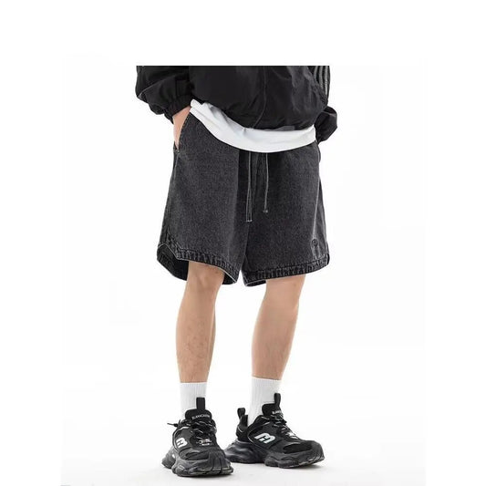 American Retro Loose Wide Leg Shorts