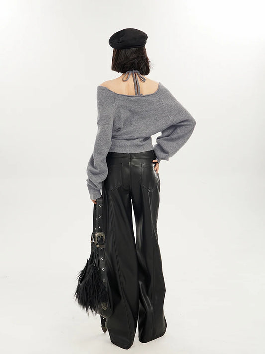 Vintage Halter Knitwear Sweater