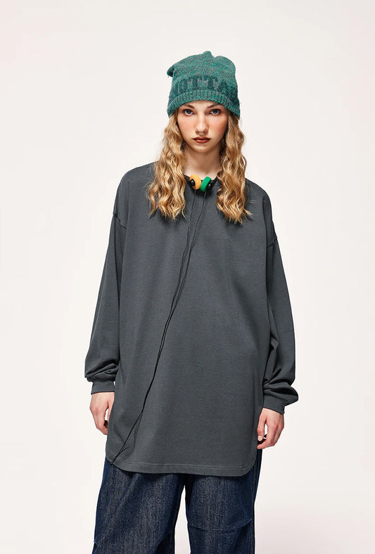 Oversized Basic Long Sleeve T-Shirt