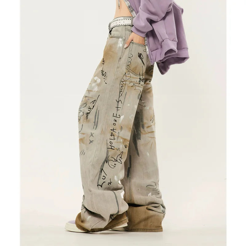 Vintage Aesthetic Oversize Baggy Cowboy Jeans
