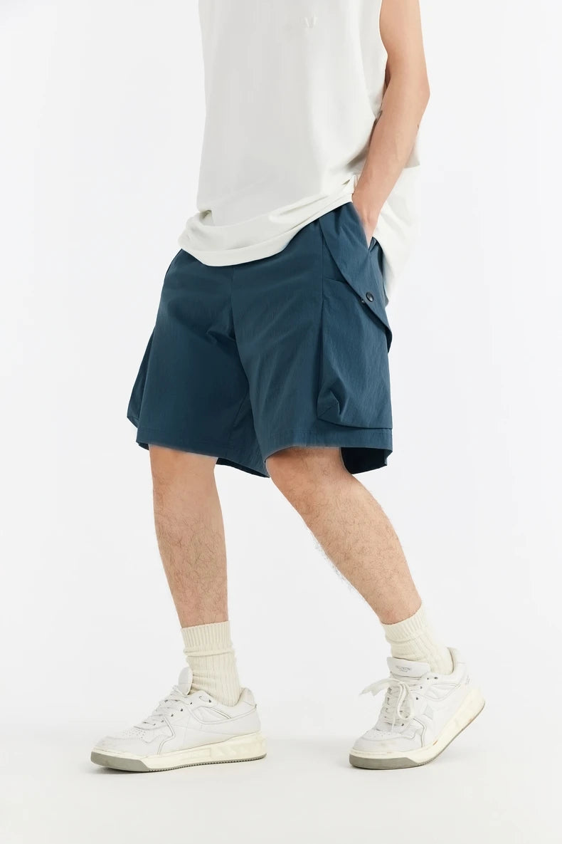 Plaid Stretch Sports Shorts