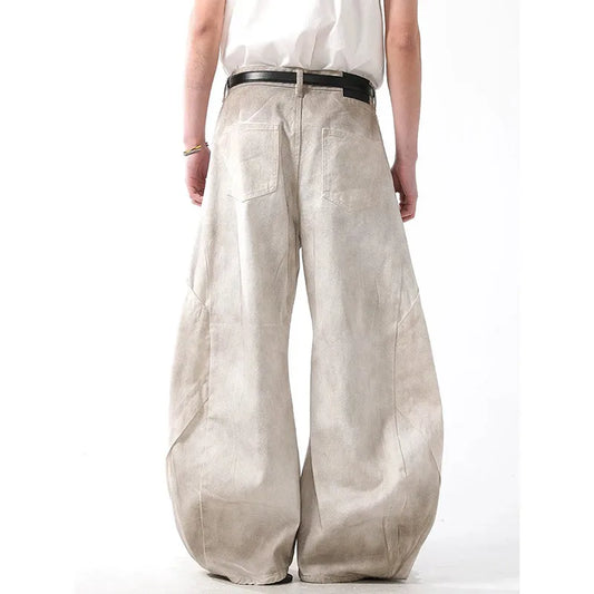 Faded Vintage Wide Leg Jean Trousers