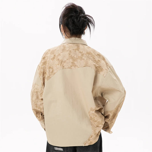 Luxury Stylish Patchwork Blouse Trend Shirt