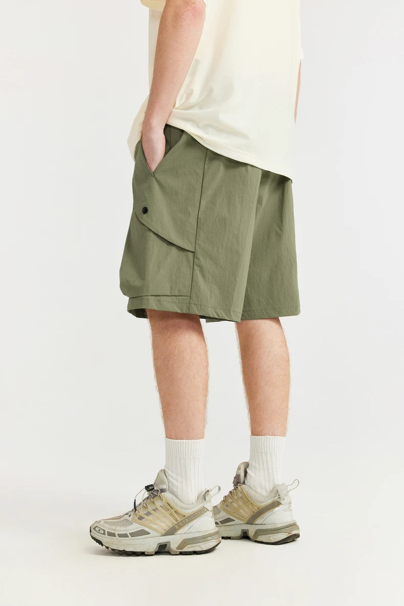 Plaid Stretch Sports Shorts