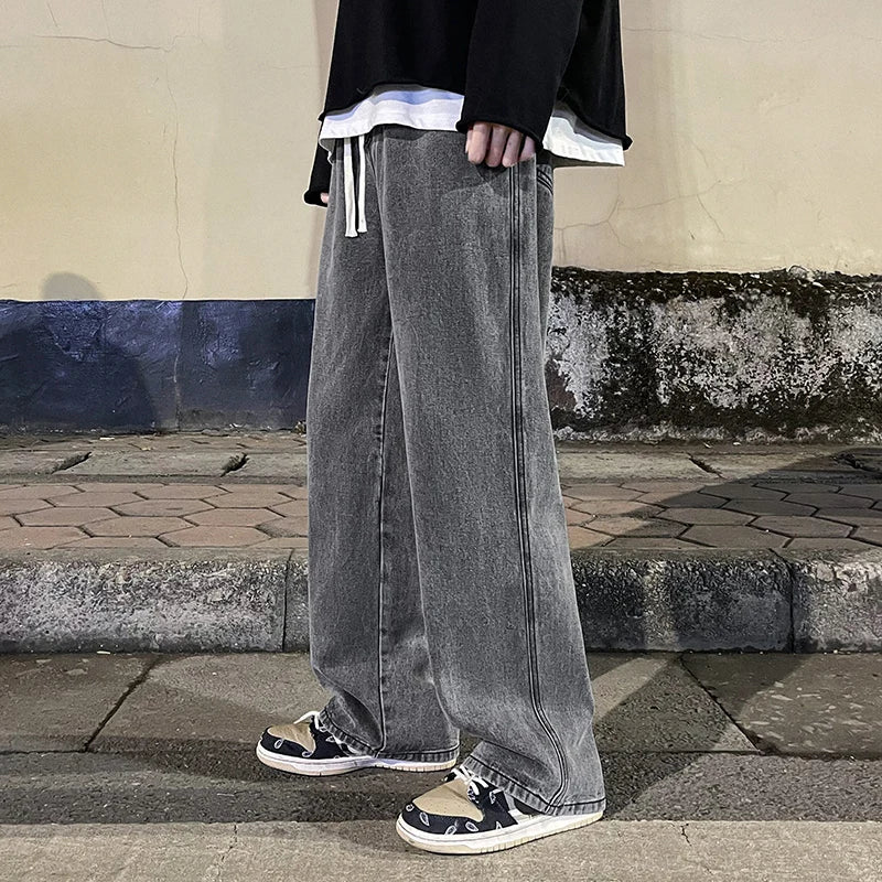High Street Korean Style Loose Jeans