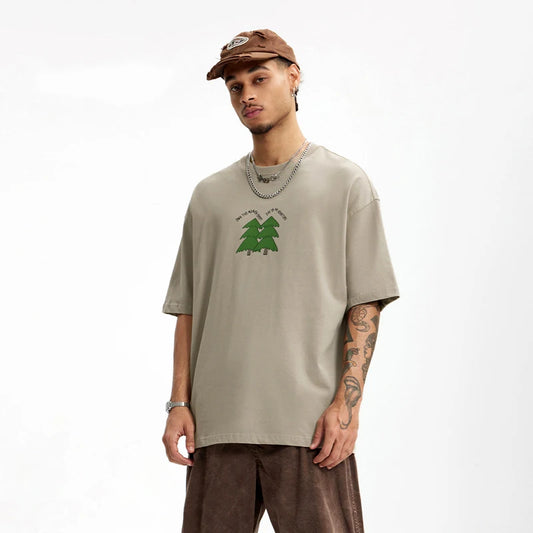Heavyweight Pine Tree Puff Print T-Shirt