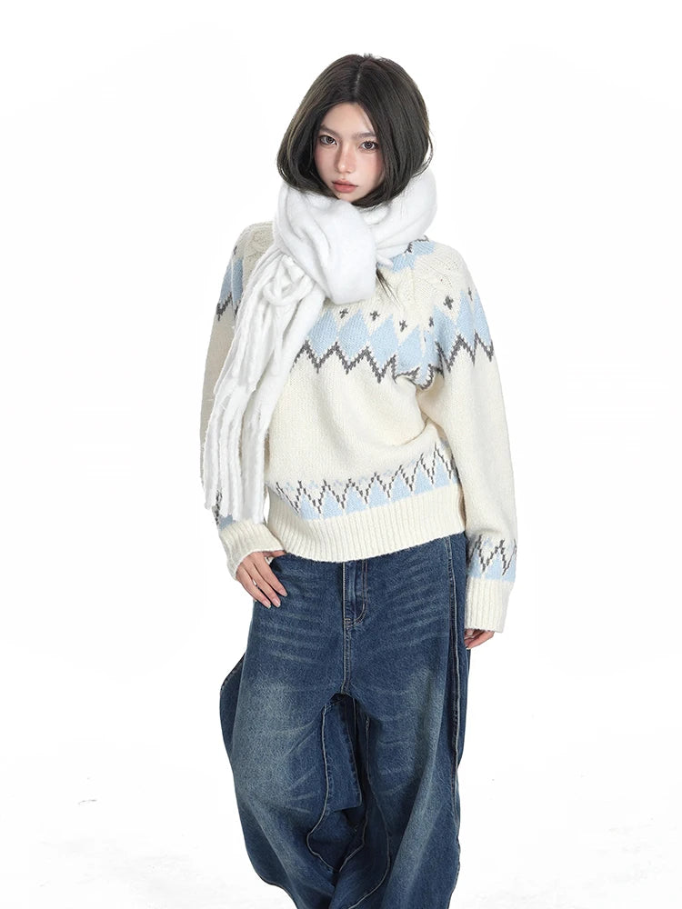 Cozy Vintage Knit Sweater Pullover