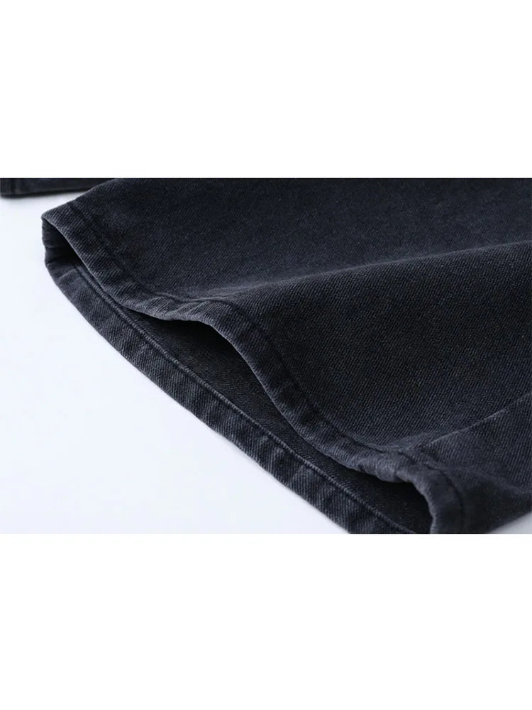 High Waist Loose Shorts Jeans