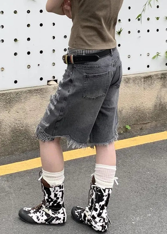 High Waisted Vintage Denim Shorts