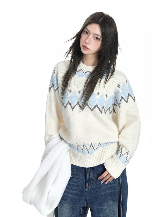 Cozy Vintage Knit Sweater Pullover