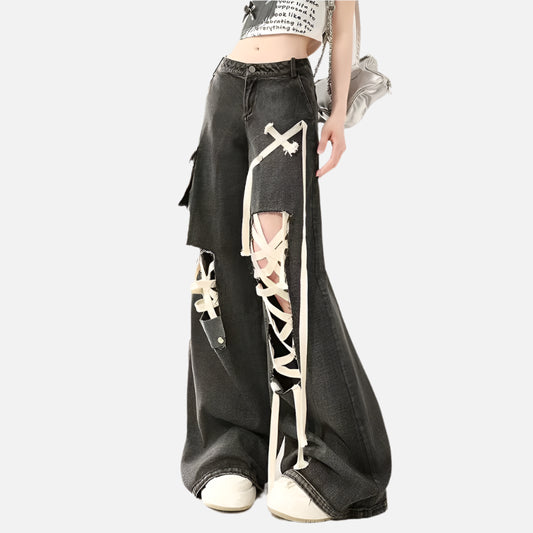 Oversize Vintage Hip Hop High Jeans