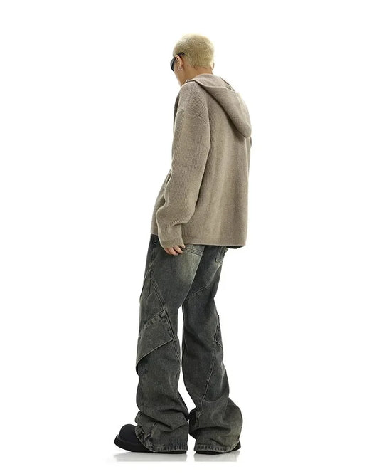 High Waist Flare Denim Pants Jeans