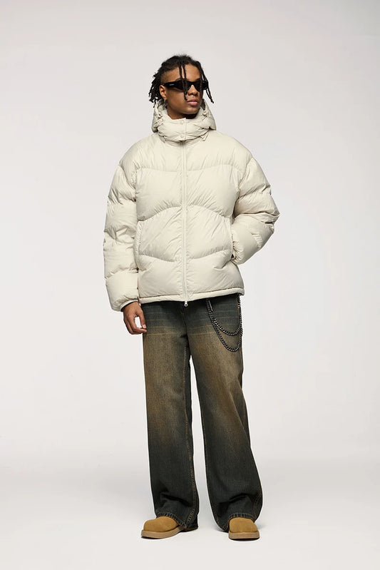 Retro Washed Stretch Straight Leg Jeans