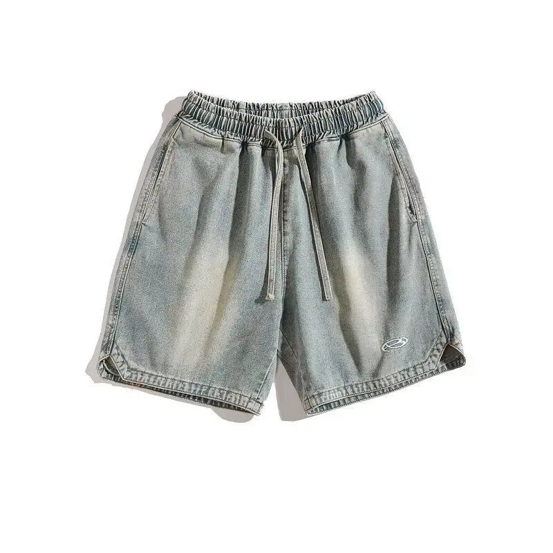 American Retro Loose Wide Leg Shorts