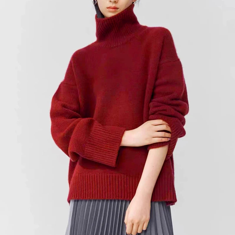 Cozy Knitted Turtleneck Sweater