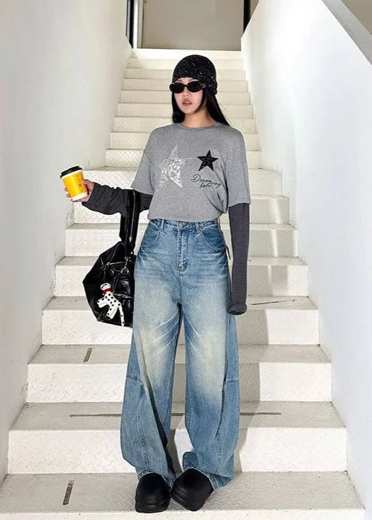 Vintage High Waisted Blue Jeans