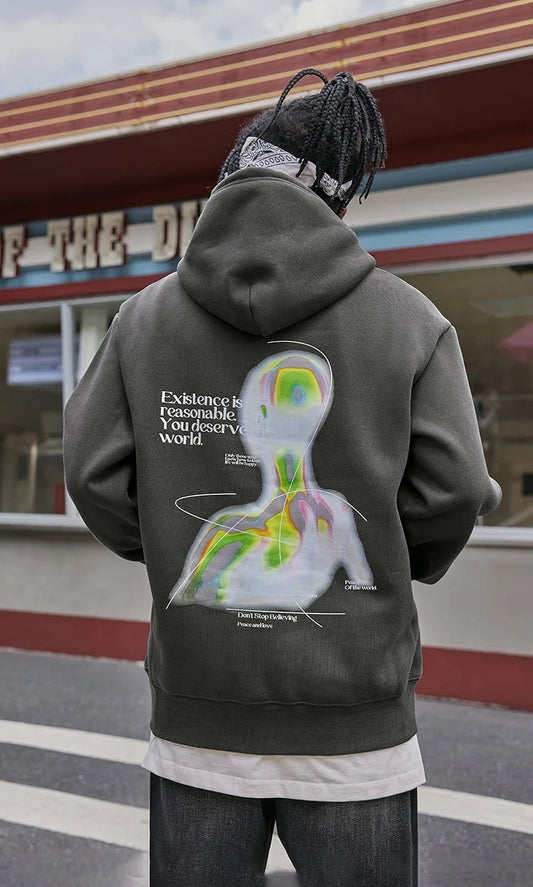 Trendy Hip Hop Graphic Hoodies