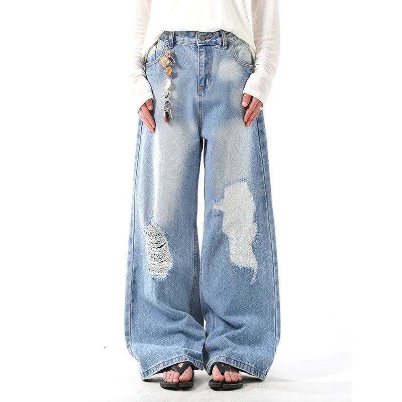 Vintage High Waist Blue Denim Jeans