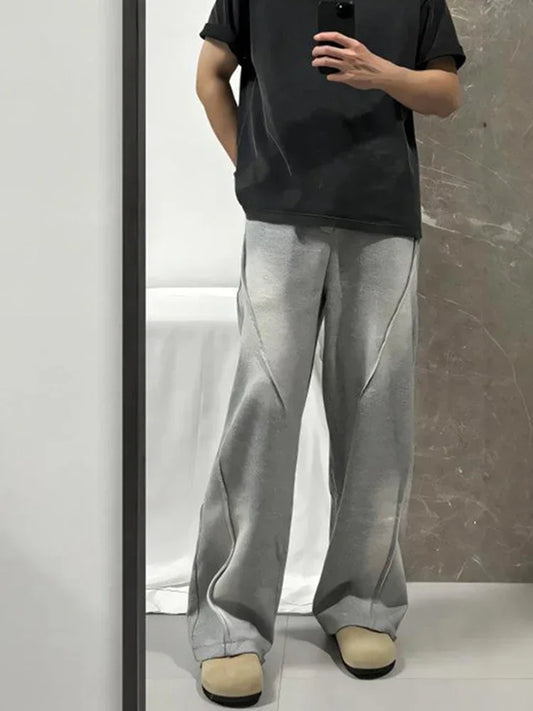 Autumn Pleated Straight Pants