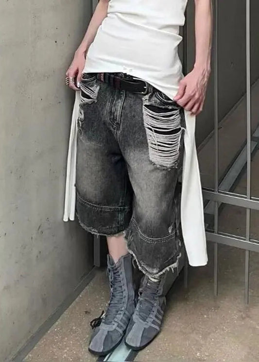 Baggy High Waist Denim Shorts