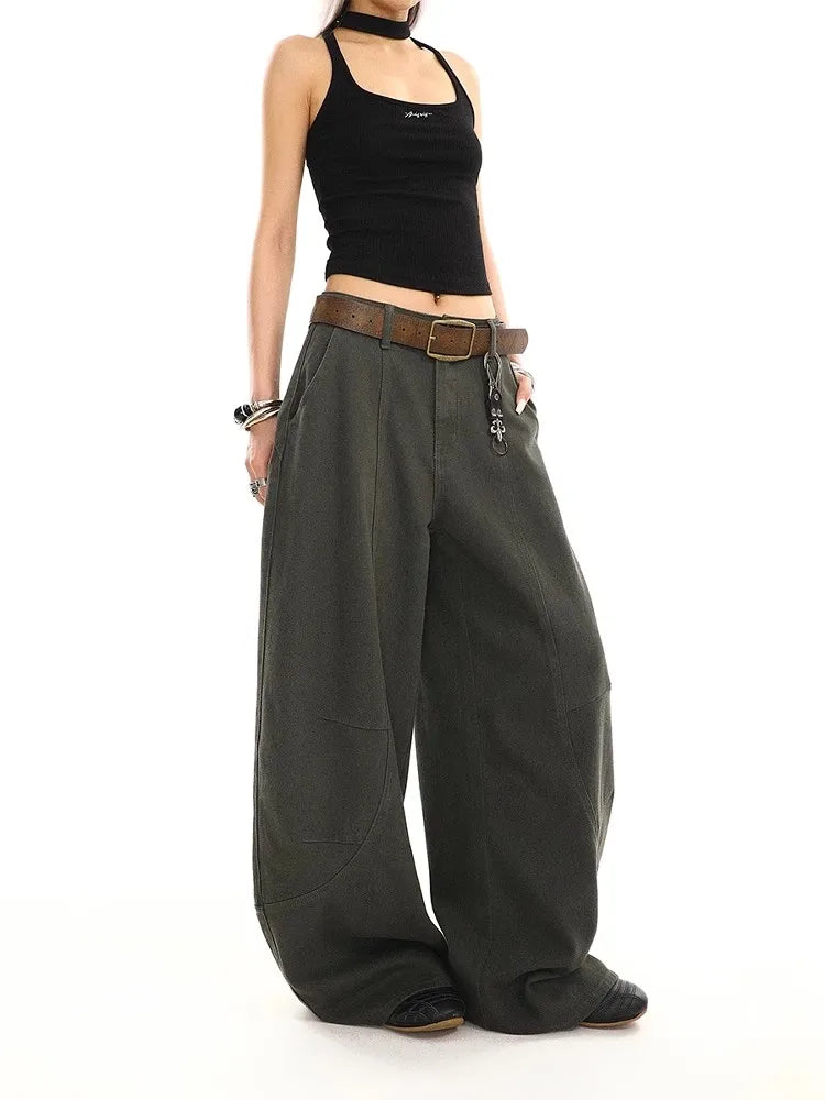 High Waist Vintage Baggy Wide Jeans