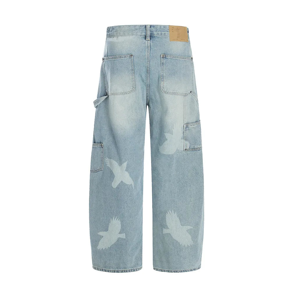 Distressed Carpenter Denim Pant with Jeans